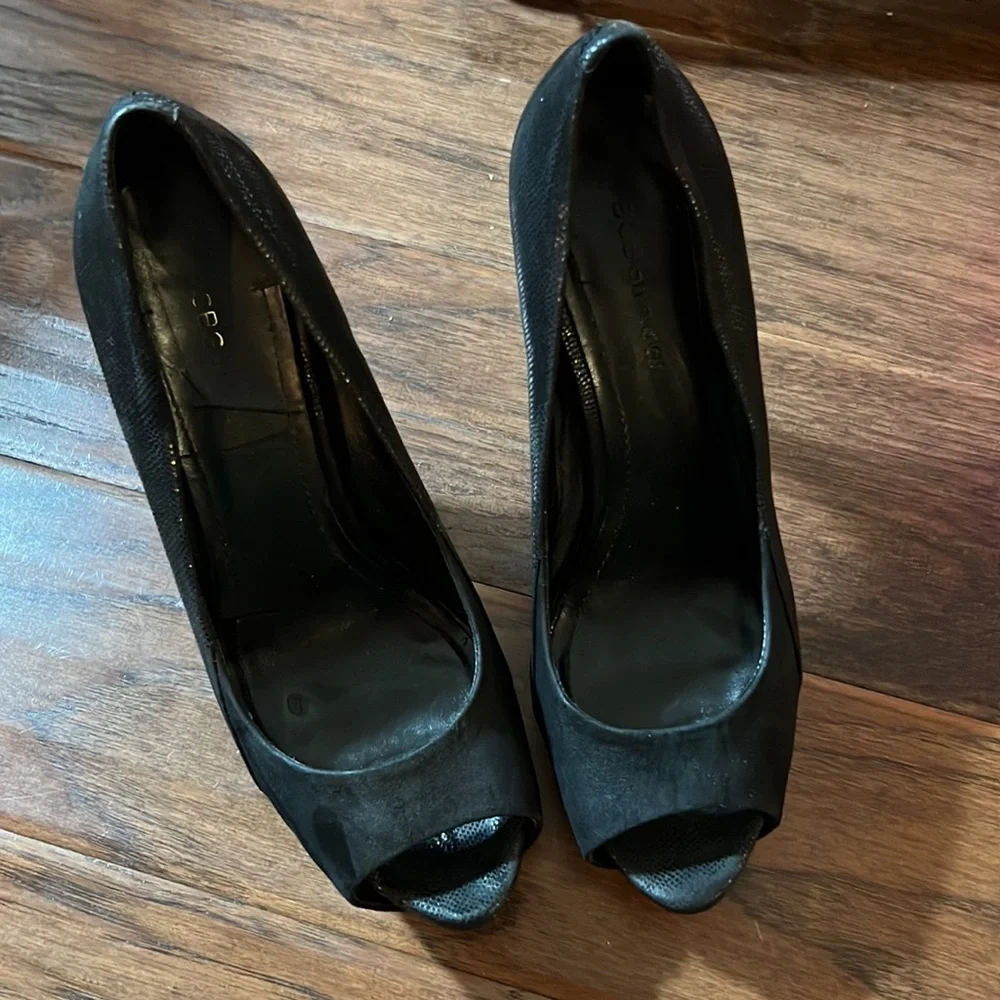 BCBG generation super high heel platform pumps 5” high heel stiletto shoes black - Picture 2 of 8